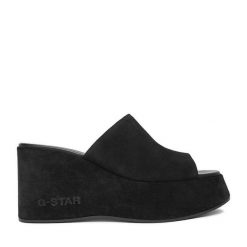 Klapki G-Star. Czarne klapki G-Star, bez wzorów, bez obcasa. Za 263.99 zł.