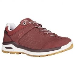 Buty trekkingowe damskie Lowa Locarno Low Gtx. Czerwone trekkingi Lowa, z materiału, trekkingowe. Za 617.25 zł.