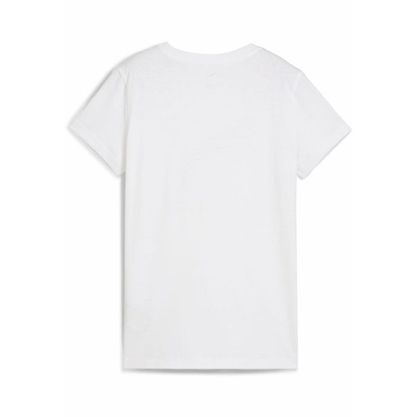 Damska koszulka z logo GRAPHICS Floral Cat PUMA White. Białe bluzki Puma, bez wzorów, z gumy, bez ramiączek. Za 102.15 zł.