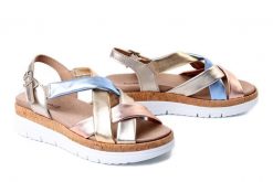 COMFORTABEL 710259-00 multi, sandały damskie. Sandały Comfortabel, bez wzorów, bez obcasa, na koturnie, bez zapięcia. Za 359.90 zł.