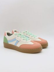 Bellucci Sneakersy w kolorze biało-zielono-błękitnym rozmiar: 41. Białe trampki Bellucci, bez wzorów, bez zapięcia. Za 100.99 zł.