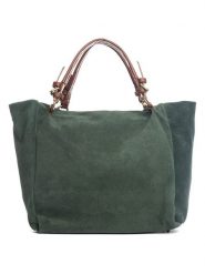 Lucca Baldi Skórzana torebka "Gimignano" w kolorze zielonym - 50 x 45 x 20 cm rozmiar: onesize. Brązowe torby na ramię Lucca Baldi, bez wzorów, z materiału, na ramię, bez dodatków. Za 304.99 zł.