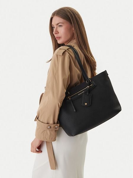 MICHAEL Michael Kors Torebka 30S6GTVT2L Czarny. Czarne shopper MICHAEL Michael Kors, bez wzorów, ze skóry, bez dodatków. Za 851.99 zł.