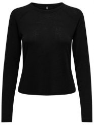 ONLY Koszulka w kolorze czarnym rozmiar: XL. Czarne bluzki Only, xl, bez wzorów, bez kołnierzyka, bez ramiączek. Za 48.39 zł.