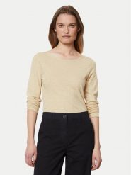 Marc O'Polo Bluzka 406 2261 52199 Beżowy Slim Fit. Brązowe bluzki Marc O'Polo, m, bez wzorów, z bawełny, bez kołnierzyka, bez ramiączek. Za 99.99 zł.