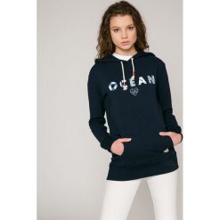 Femi Stories - Bluza Ocean. Niebieskie bluzy Femi Stories, s, bez wzorów, z bawełny, z kapturem. W wyprzedaży za 119.90 zł.