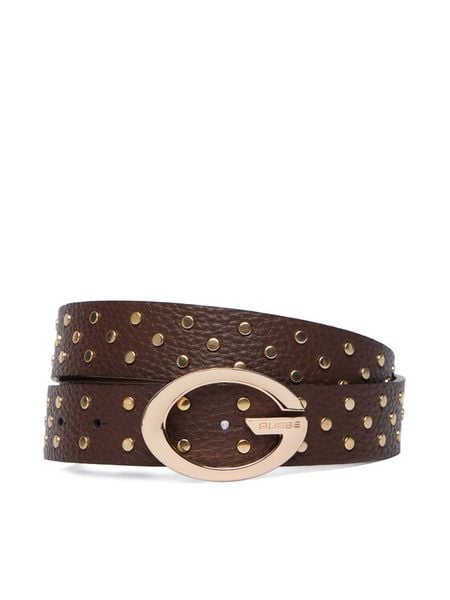 Guess Pasek BW9502 P6430 Brązowy. Brązowe paski Guess, z aplikacjami. Za 284.99 zł.