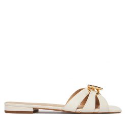 Klapki LAUREN RALPH LAUREN. Białe klapki Lauren Ralph Lauren, bez wzorów, bez obcasa. Za 629.99 zł.