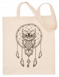 Shopperka materiałowa [DH] EKO beżowa wzór 29. Brązowe shopper Inny, bez wzorów, z bawełny, bez dodatków. Za 7.60 zł.