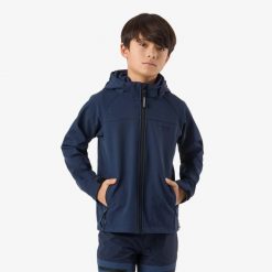 Kurtka softshell turystyka junior Swedemount Tromsö Softshell Jacket wodoodporna. Niebieskie kurtki sportowe SWEDEMOUNT, bez wzorów, z softshellu, bez kaptura, trekkingowe. Za 199.99 zł.