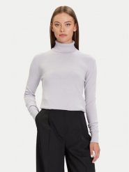 Calvin Klein Golf LV044D371G Fioletowy Regular Fit. Fioletowe golfy Calvin Klein, xxl, bez wzorów, z syntetyku, bez ramiączek. Za 469.99 zł.