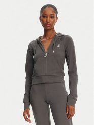 Juicy Couture Bluza Ola JCWAS125310 Szary Slim Fit. Szare bluzy Juicy Couture, xl, bez wzorów, z bawełny, bez kaptura. Za 219.99 zł.