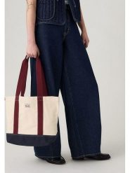 Levi's Torebka w kolorze beżowo-bordowo-granatowym - 43 x 30 x 15 cm rozmiar: onesize. Brązowe torby na ramię Levi's®, bez wzorów, z bawełny, na ramię, bez dodatków. Za 123.53 zł.