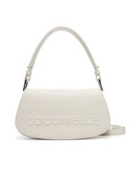 Coccinelle Torebka QBB Coccinelle Myrtha Maxi Logo E5 QBB 52 01 01 Biały. Białe torebki klasyczne Coccinelle, bez wzorów, ze skóry, bez dodatków. Za 689.99 zł.