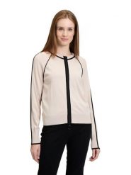 Betty Barclay Kardigan w kolorze kremowo-czarnym rozmiar: 48. Brązowe kardigany Betty Barclay, bez wzorów. Za 130.99 zł.