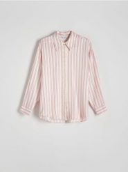 Koszula z wiskozy - wielobarwny. Koszule Reserved, l, bez wzorów, z tkaniny, bez kołnierzyka, bez ramiączek. W wyprzedaży za 59.99 zł.