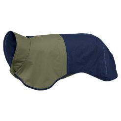 Płaszcz przeciwdeszczowy dla psa Ruffwear Sun Shower Jacket. Niebieskie płaszcze RUFFWEAR, xl, bez wzorów, bez kaptura. Za 287.99 zł.