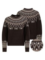 Eight2Nine Sweter w kolorze ciemnobrązowym rozmiar: XL. Brązowe swetry Eight2Nine, xl, bez wzorów, bez ramiączek. Za 164.95 zł.