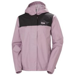 Kurtka przeciwdeszczowa damska Helly Hansen Vancouver. Fioletowe kurtki sportowe Helly Hansen, bez wzorów, bez kaptura. W wyprzedaży za 518.90 zł.