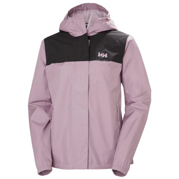 Kurtka przeciwdeszczowa damska Helly Hansen Vancouver. Fioletowe kurtki sportowe Helly Hansen, bez wzorów, bez kaptura. Za 549.90 zł.
