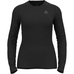 Koszulka termoaktywna z długim rękawem damska Odlo FUNDAMENTALS ACTIVE. Czarne bluzki Odlo, s, bez wzorów, sportowe, bez kołnierzyka, bez ramiączek. W wyprzedaży za 199.85 zł.