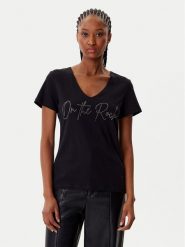 Morgan T-Shirt 242-DLUCAS Czarny Regular Fit. Czarne t-shirty Morgan, xs, bez wzorów, z bawełny, bez kołnierzyka, bez ramiączek. Za 139.99 zł.