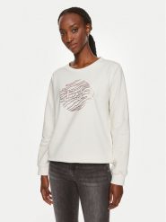 Liu Jo Sport Bluza TF4146 FS090 Biały Regular Fit. Białe bluzy Liu Jo Sport, xs, bez wzorów, z bawełny, bez kaptura. Za 149.99 zł.