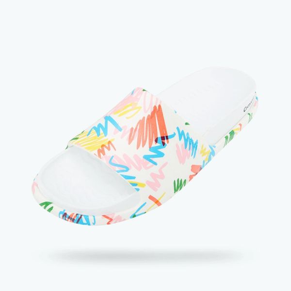 Klapki NATIVE SPENCER LX PRINT CRAYOLA. Klapki NATIVE SHOES, bez wzorów, bez obcasa. Za 79.99 zł.