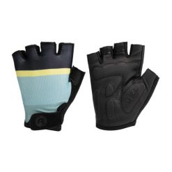 Rękawiczki rowerowe damskie Rogelli Impress. Niebieskie rękawiczki Rogelli, bez wzorów, sportowe. Za 79.00 zł.
