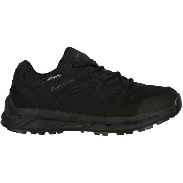 Buty trekkingowe Whistler Benin. Czarne trekkingi Whistler, z materiału, outdoorowe. Za 268.00 zł.