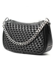 Michael Kors Torebka w kolorze czarnym - 20 x 12 x 7 cm rozmiar: onesize. Czarne torby na ramię Michael Kors, bez wzorów, z materiału, na ramię, bez dodatków. Za 571.03 zł.