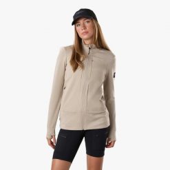 Bluza polarowa Wędrówki damska Swedemount Trondheim Wind Mid Layer Full Zip. Brązowe bluzy SWEDEMOUNT, bez wzorów, z polaru, bez kaptura. Za 249.99 zł.