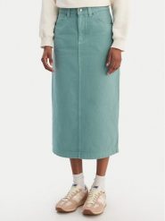 Quiksilver Spódnica jeansowa Mason EQWWK03027 Turkusowy Regular Fit. Niebieskie spódnice Quiksilver, l, bez wzorów, z bawełny. Za 269.99 zł.