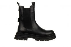 Botki Bayla-161 205 4006 01 Black 161654, Czarny, Skóra naturalna - 36. Czarne botki Bayla, na zimę, bez wzorów, z gumy, z okrągłym noskiem, za kostkę, bez obcasa, bez zapięcia. W wyprzedaży za 269.10 zł.