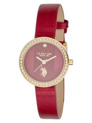 U.S. Polo Assn. Zegarek kwarcowy w kolorze złoto-czerwonym rozmiar: onesize. Czerwone, analogowe zegarki U.S. Polo Assn., metalowe. Za 217.99 zł.