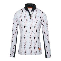 Bluza narciarska Damska Gareth & Lucas The One Hundred and Nineteen. Czerwone bluzy GARETH & LUCAS, na zimę, bez wzorów, z elastanu, bez kaptura. Za 229.99 zł.