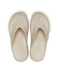 Crocs Japonki Getaway Platform Flip 209410 Beżowy. Brązowe klapki Crocs, bez wzorów, z tworzywa sztucznego, bez obcasa. Za 199.99 zł.