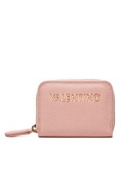 Valentino Portfel Divina VPS1R4139G Różowy. Czerwone portfele Valentino, bez wzorów, ze skóry. Za 109.99 zł.