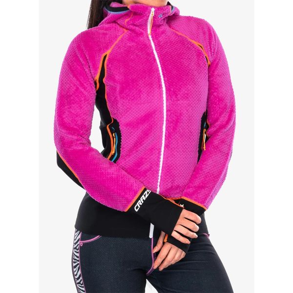 Bluza z kapturem damska Crazy Pull Inspire. Czerwone bluzy Crazy, xs, bez wzorów, z kapturem. Za 692.99 zł.