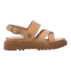 Sandały TIMBERLAND CLAIREMONT WAY CROSS S Brązowy. Brązowe sandały Timberland, bez wzorów, ze skóry, bez obcasa, bez zapięcia. Za 406.99 zł.