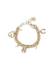 Otazu Pozłacana bransoletka z perłami syntetycznymi rozmiar: onesize. Białe bransoletki Otazu, z perłą, pozłacane. Za 86.99 zł.