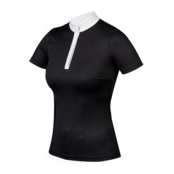 Damska koszulka polo na zawody EQPRO Sabrina. Białe koszulki polo Horka, xl, bez wzorów, z materiału, bez kołnierzyka, bez ramiączek. Za 211.00 zł.
