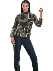 Heine Sweter w kolorze khaki rozmiar: 50. Brązowe swetry Heine, bez wzorów, z bawełny, bez ramiączek. Za 108.74 zł.