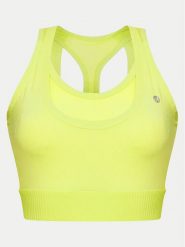 Deha Biustonosz sportowy D02610 Żółty. Żółte koszulki sportowe Deha, bez wzorów, z syntetyku, bez ramiączek, na jogę i pilates. Za 199.99 zł.