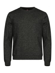Clique Basic Roundneck bluza z okrągłym dekoltem unisex Anthracite Melange. Szare bluzy CLIQUE, m, bez wzorów, z bawełny, bez kaptura. Za 155.60 zł.