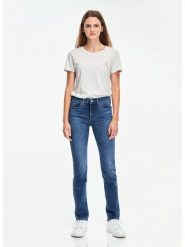 Levi's Dżinsy "312" - Slim fit - w kolorze granatowym rozmiar: W31/L32. Niebieskie jeansy Levi's®, l, z aplikacjami, z podwyższonym stanem. Za 183.45 zł.