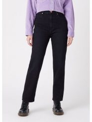 Wrangler Dżinsy "Wild West Prudence" - Regular fit - w kolorze czarnym rozmiar: W38/L34. Czarne jeansy Wrangler, l, z aplikacjami, z podwyższonym stanem. Za 144.92 zł.