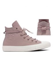 Converse Skórzane sneakersy "Ctas Watherized" w kolorze jasnoróżowym rozmiar: 39,5. Różowe trampki Converse, bez wzorów, za kostkę, bez zapięcia. Za 259.13 zł.
