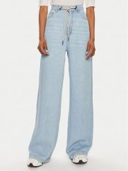 Munthe Jeansy Obey 242140524206 Niebieski Wide Leg. Niebieskie jeansy Munthe, bez wzorów. Za 639.99 zł.