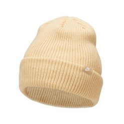 Czapka damska zimowa Nike SB Peak Beanie. Żółte czapki Nike, bez wzorów. W wyprzedaży za 99.00 zł.